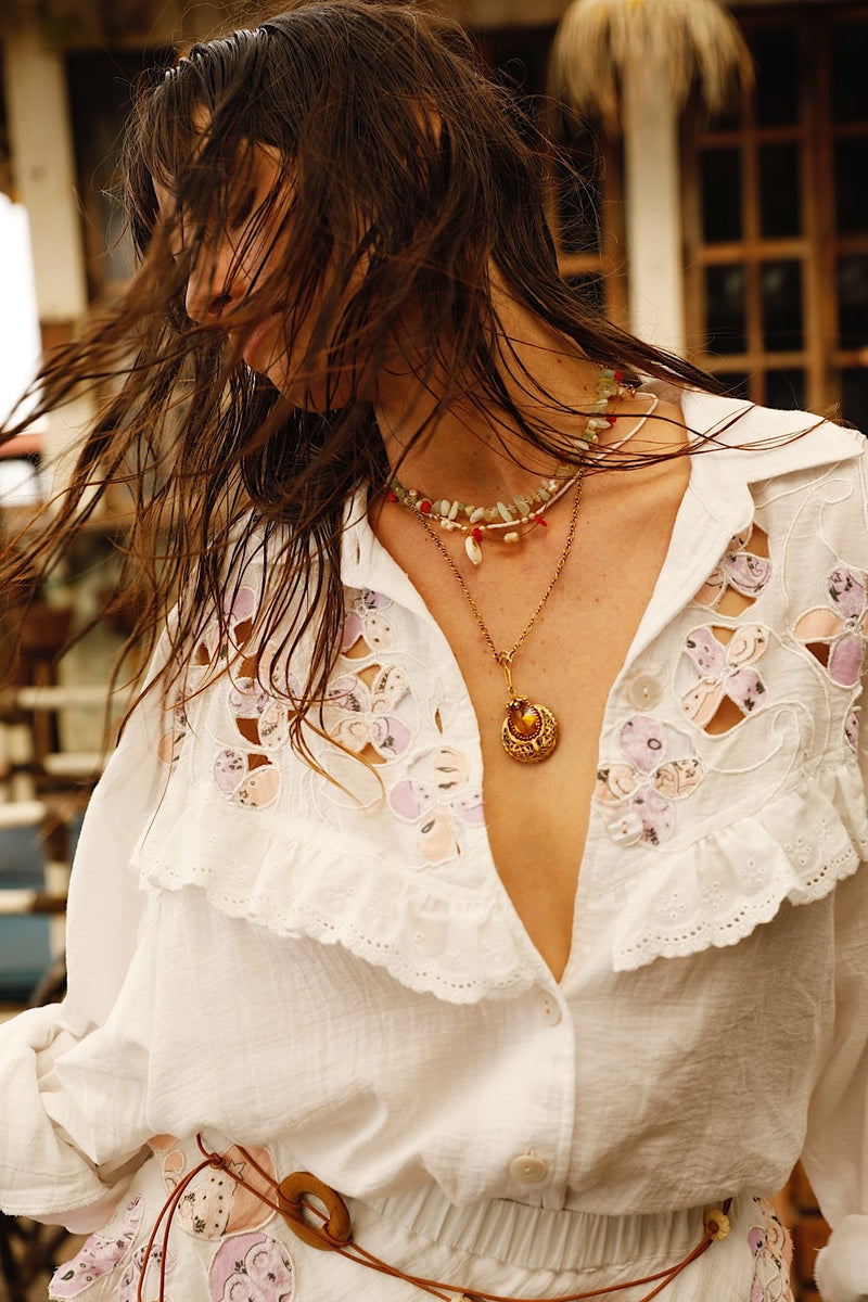 Come Softly to Me Cotton Long Sleeve Shirt