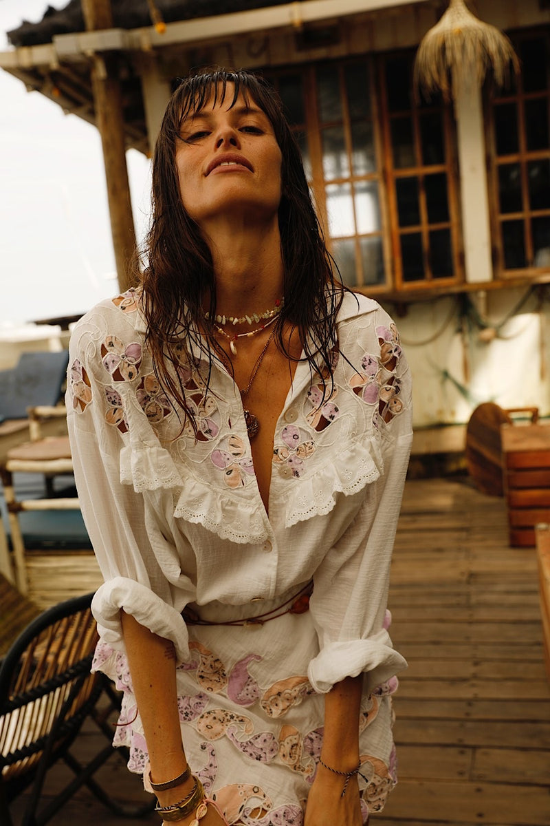 Come Softly to Me Cotton Long Sleeve Shirt