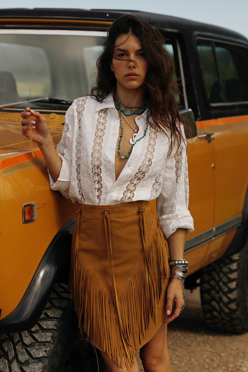 Delta Dawn Embroidered Blouse