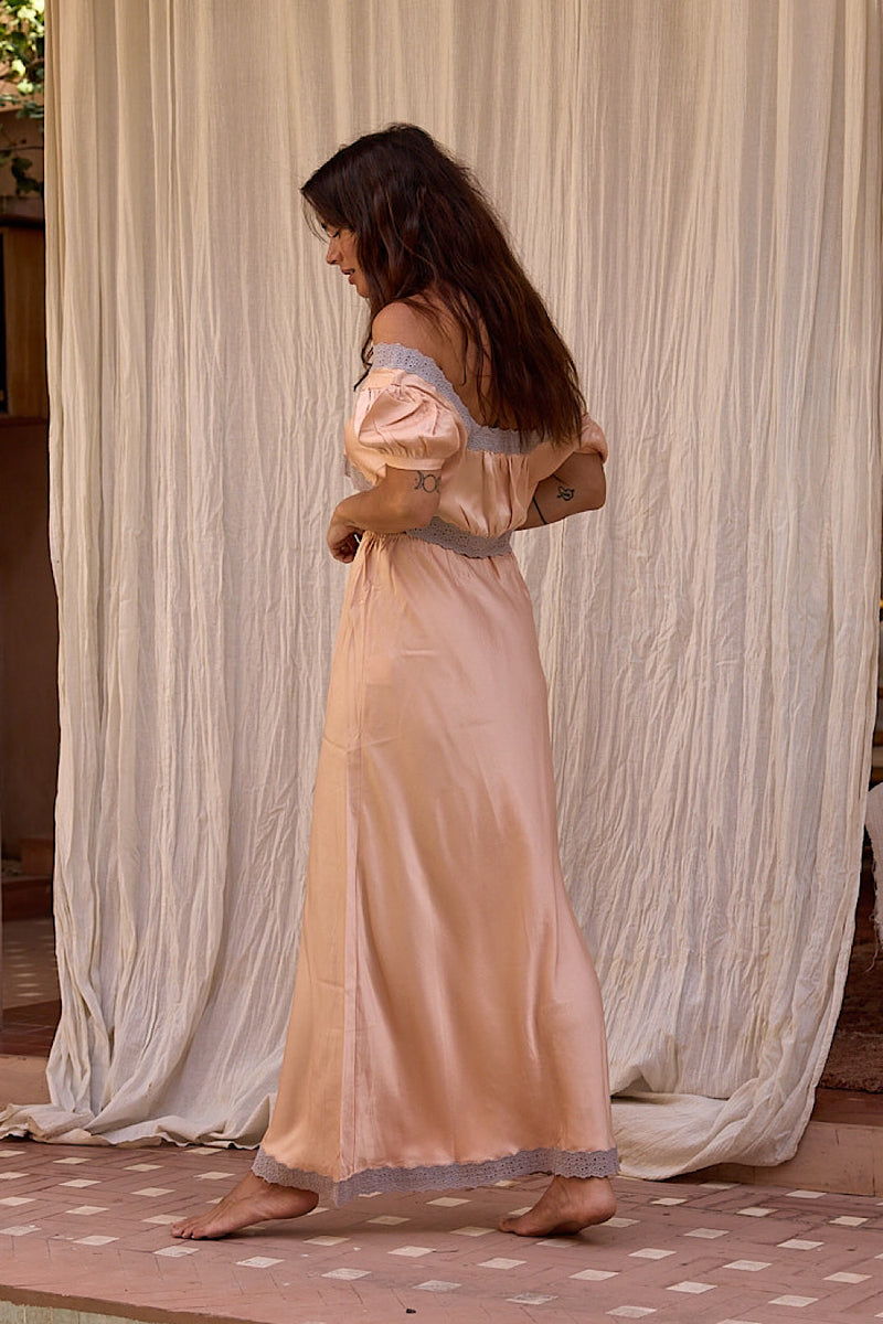 Ain’t No Sunshine Silk Satin + Lace Slip Set - Chasing Unicorns