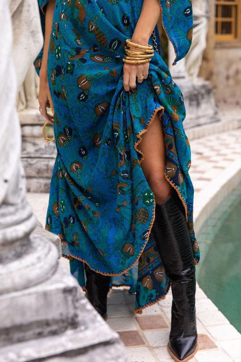 Alabama Getaway Maxi Caftan Dress - Bird Of Paradise - Chasing Unicorns