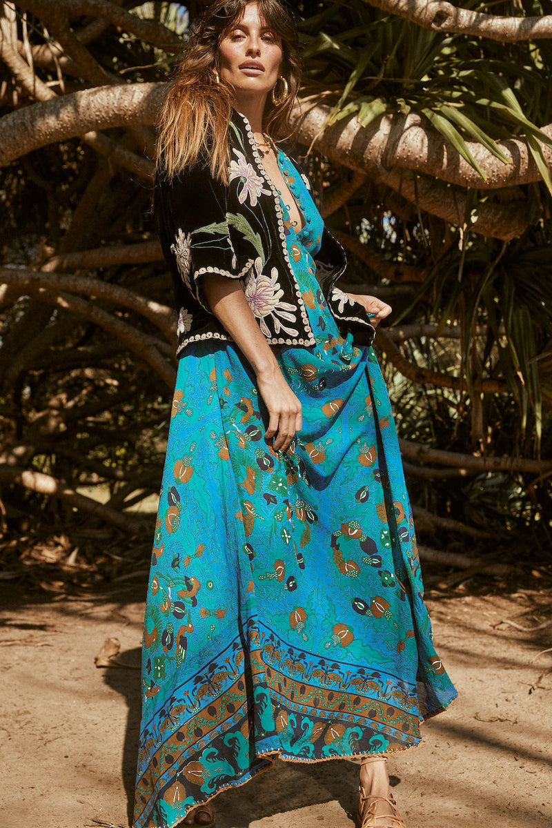 Alabama Getaway Maxi Caftan Dress - Bird Of Paradise - Chasing Unicorns