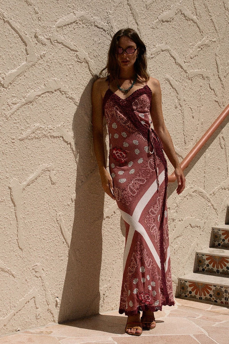 Beautiful Crazy Maxi Slip Dress - Bandana - Chasing Unicorns