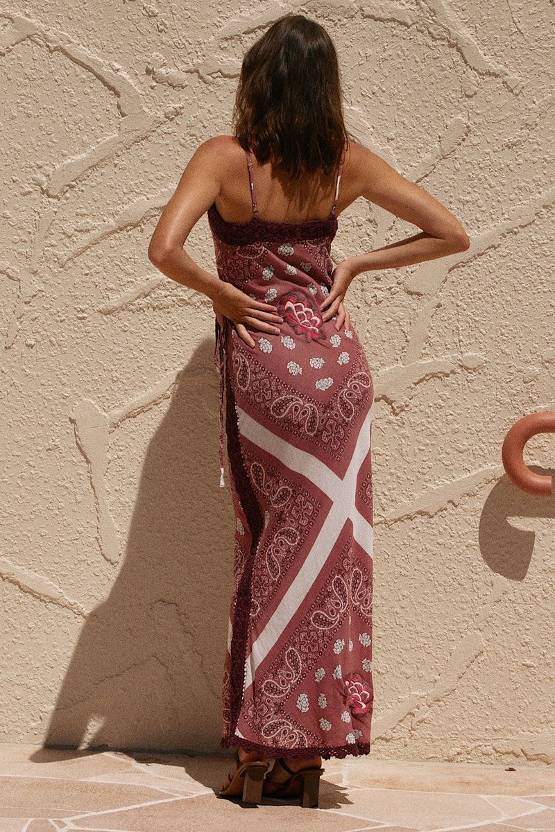 Beautiful Crazy Maxi Slip Dress - Bandana - Chasing Unicorns