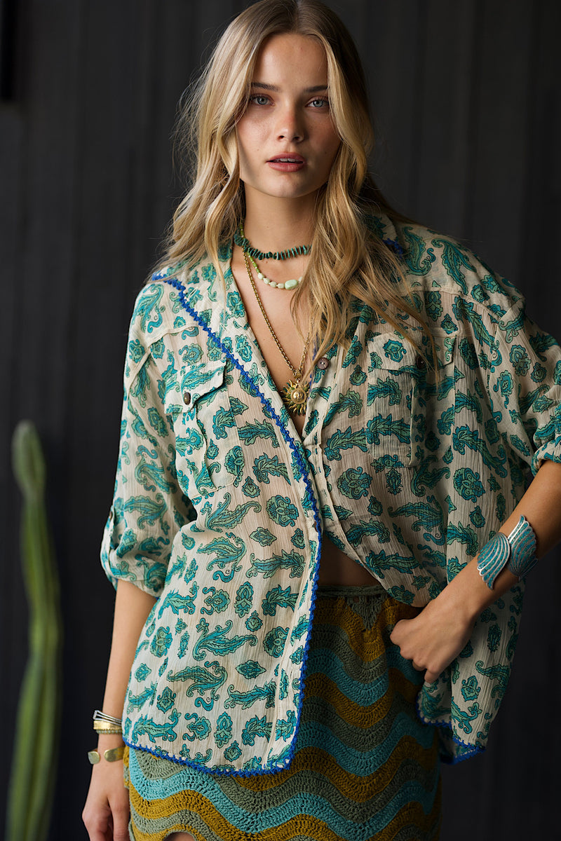 Blue Bayou Safari Shirt - Chasing Unicorns