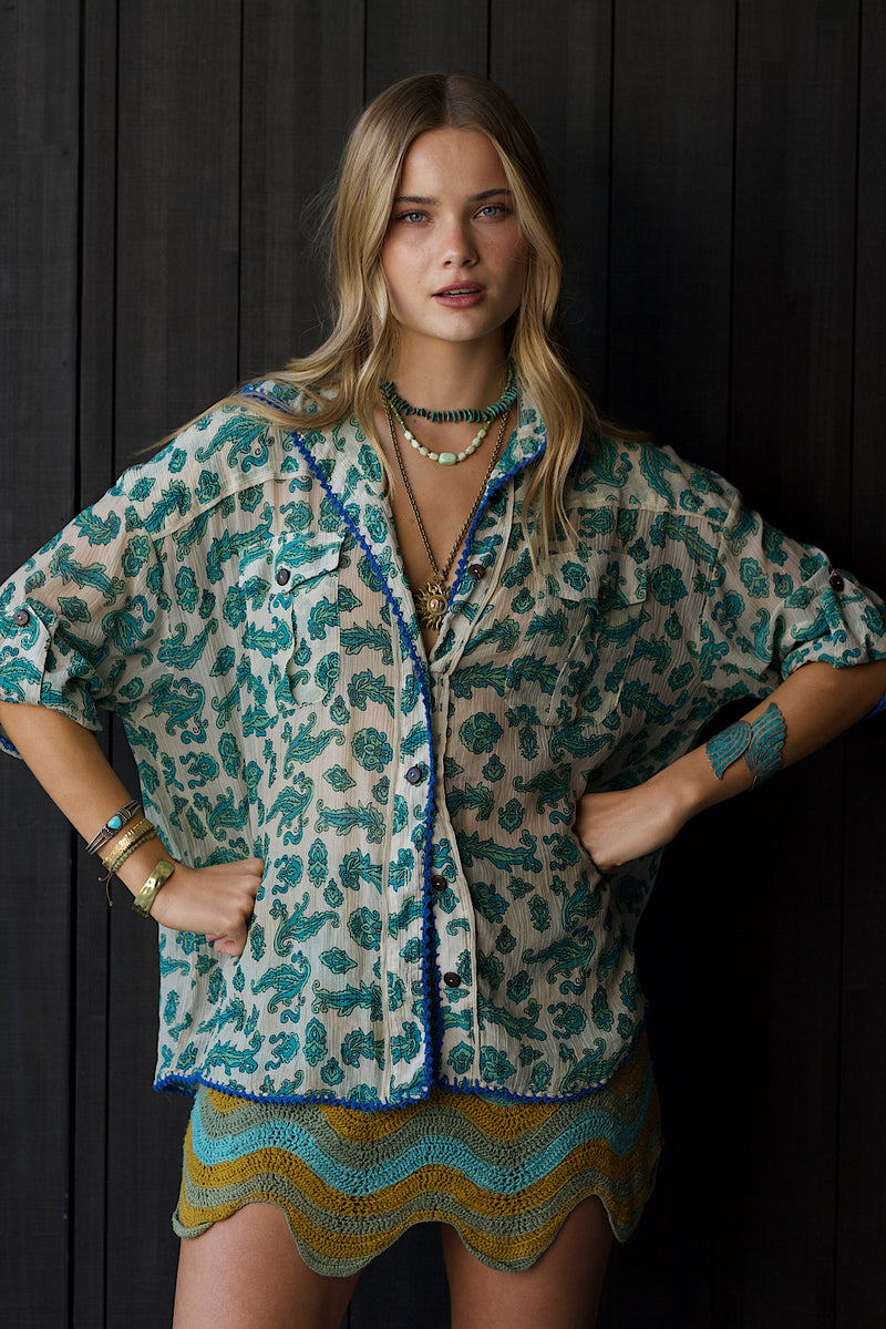 Blue Bayou Safari Shirt - Chasing Unicorns