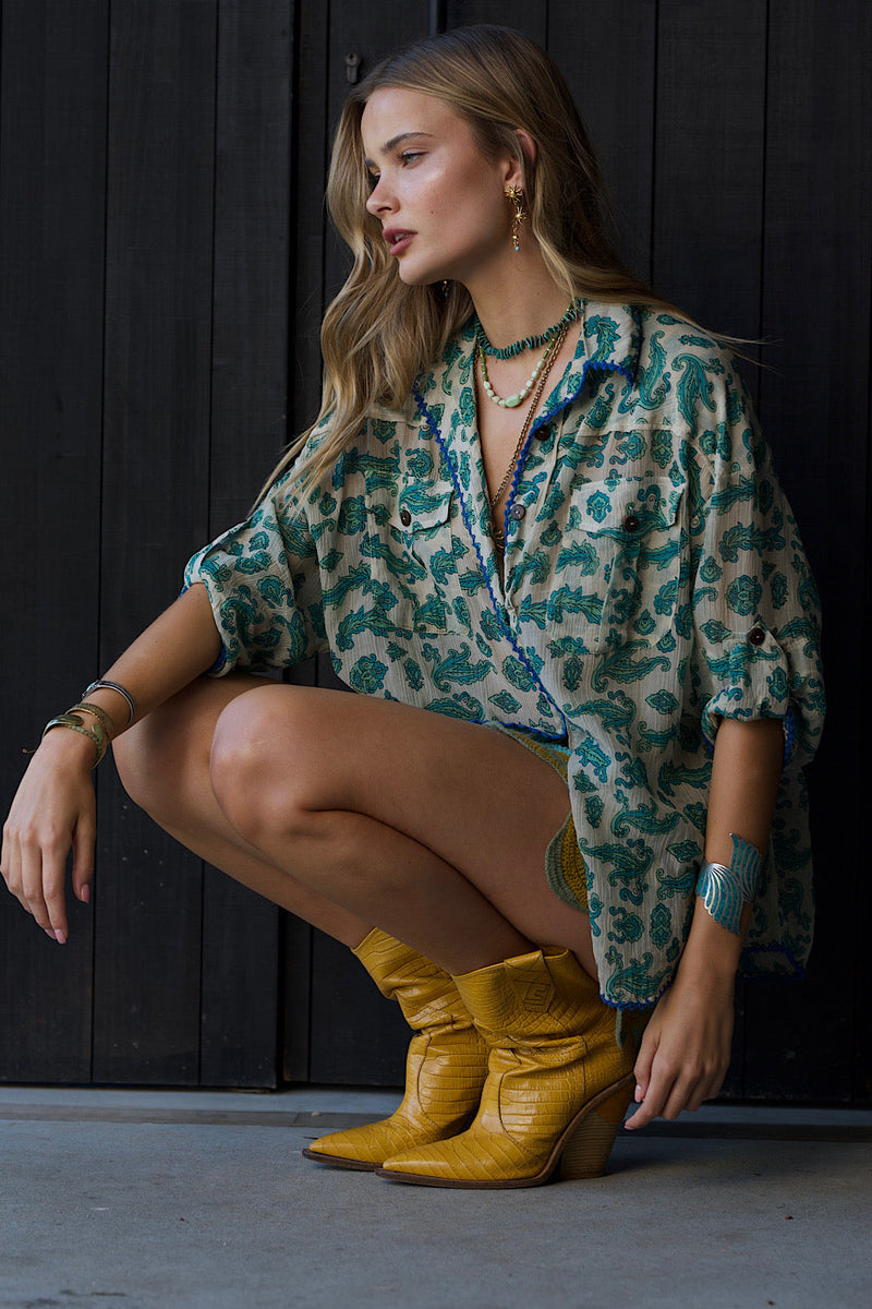 Blue Bayou Safari Shirt - Chasing Unicorns