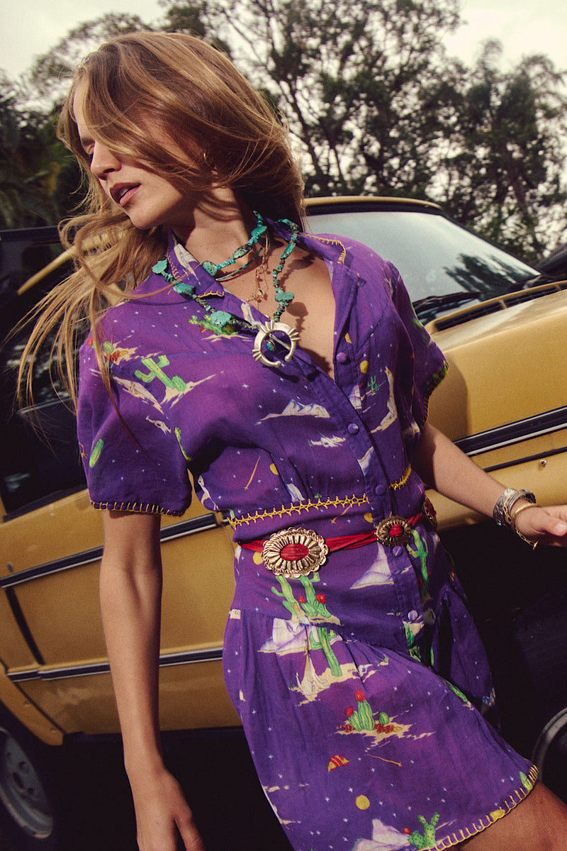 Cactus Tree Mini Dress - Chasing Unicorns