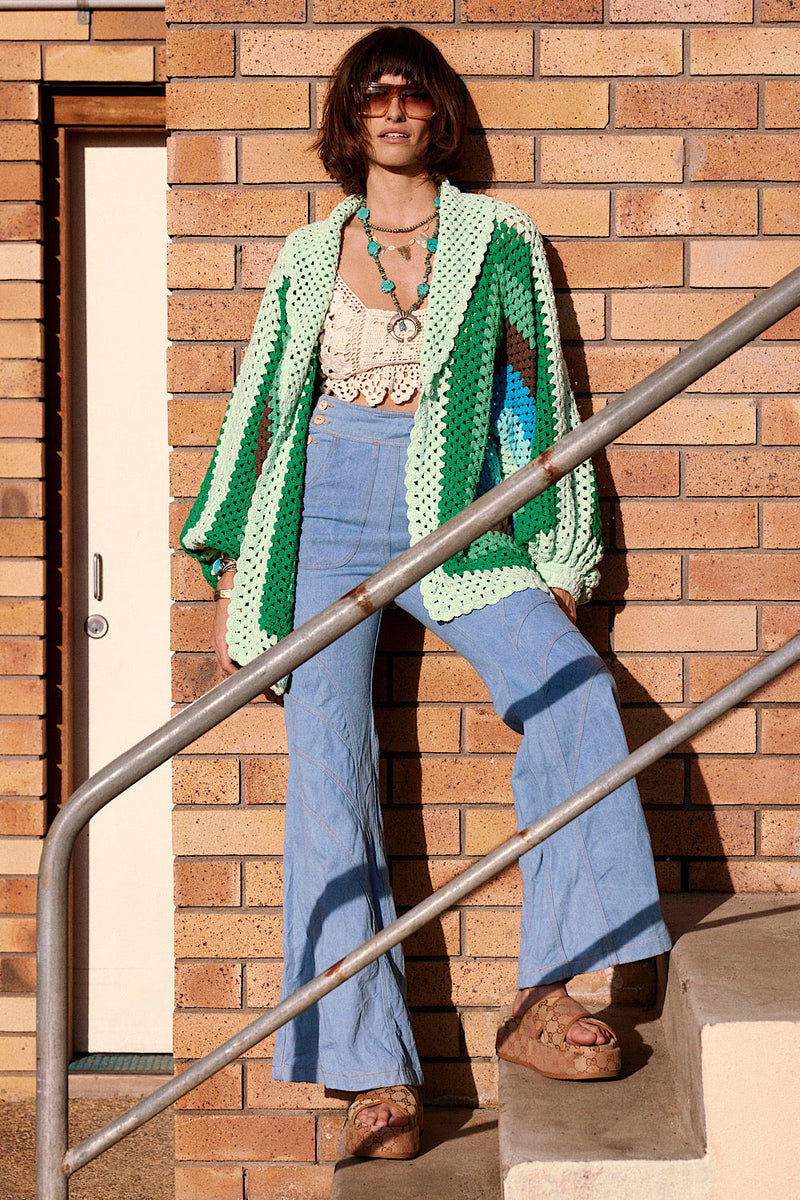 Colorado Girl Short Crochet Coat - Chasing Unicorns