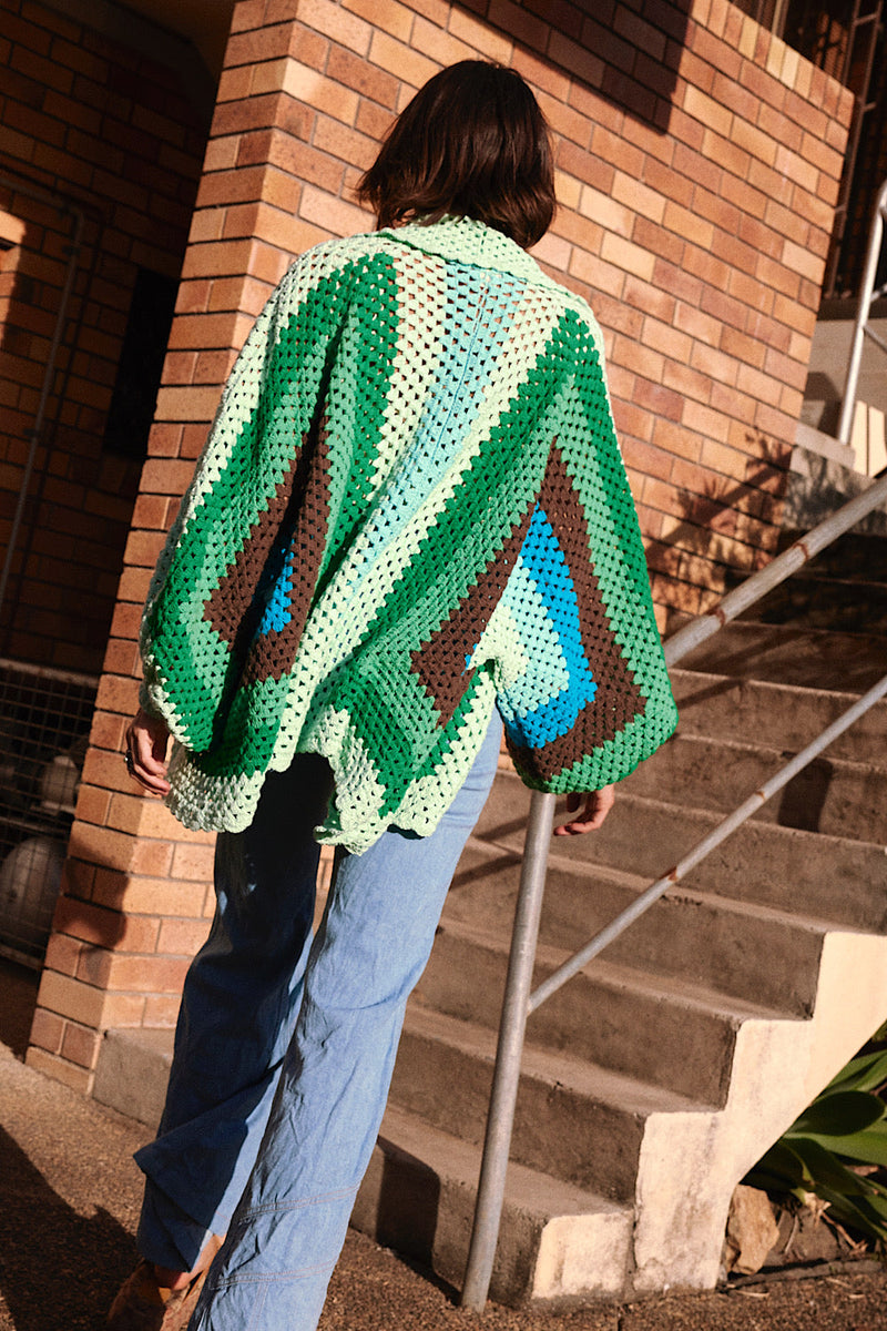 Colorado Girl Short Crochet Coat - Chasing Unicorns