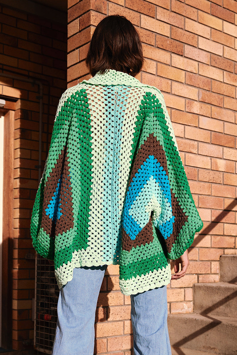 Colorado Girl Short Crochet Coat - Chasing Unicorns