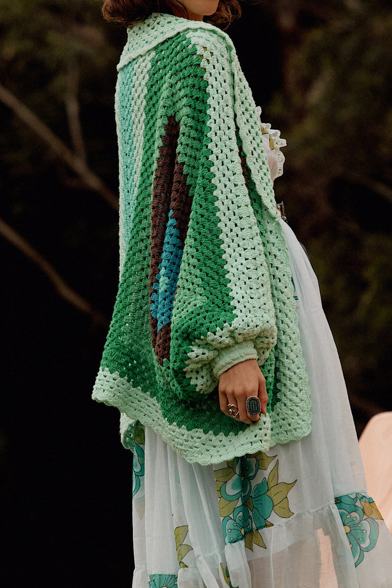 Colorado Girl Short Crochet Coat - Chasing Unicorns