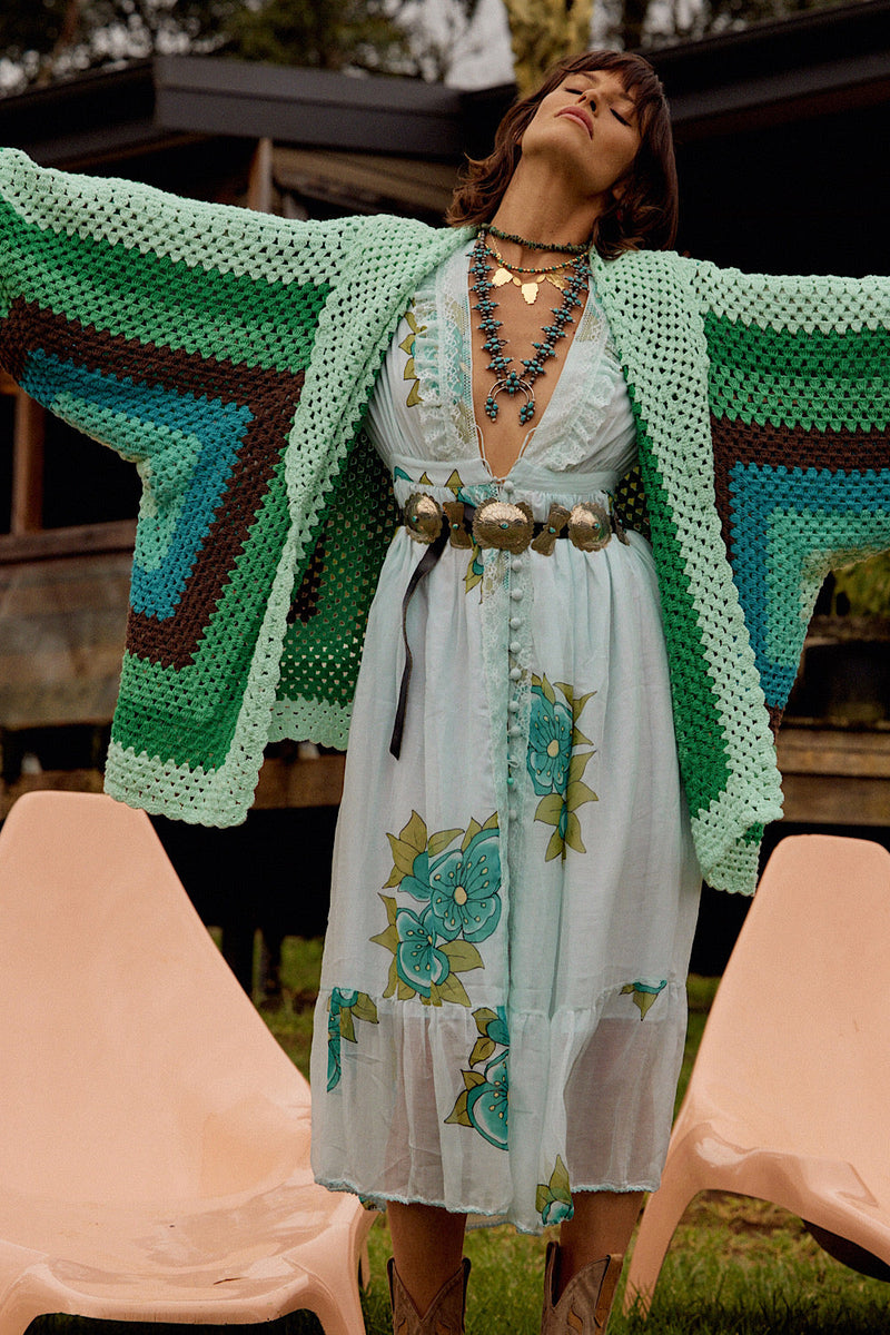 Colorado Girl Short Crochet Coat - Chasing Unicorns