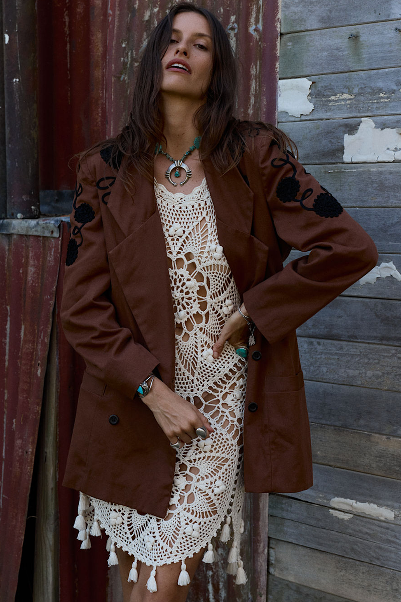 Come Away With Me Crochet Mini Dress - Chasing Unicorns