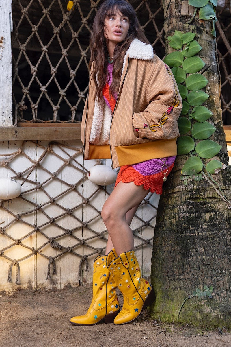 Cosmic Cowgirl Leather Boots - Chasing Unicorns