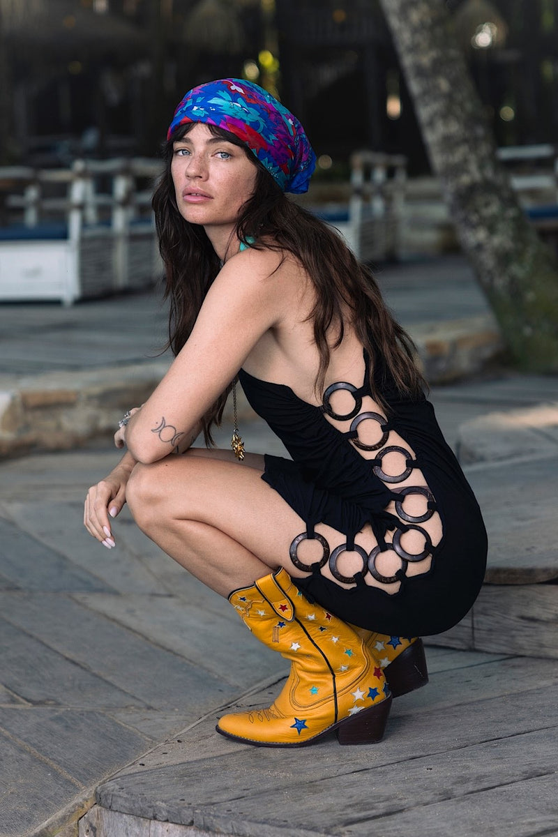 Cosmic Cowgirl Leather Boots - Chasing Unicorns