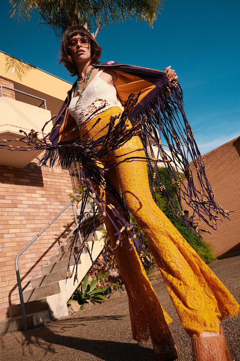 Dancing Barefoot Suede Fringe Jacket - Chasing Unicorns