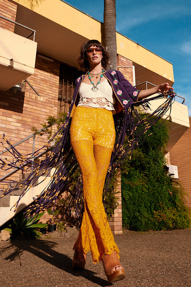 Dancing Barefoot Suede Fringe Jacket - Chasing Unicorns