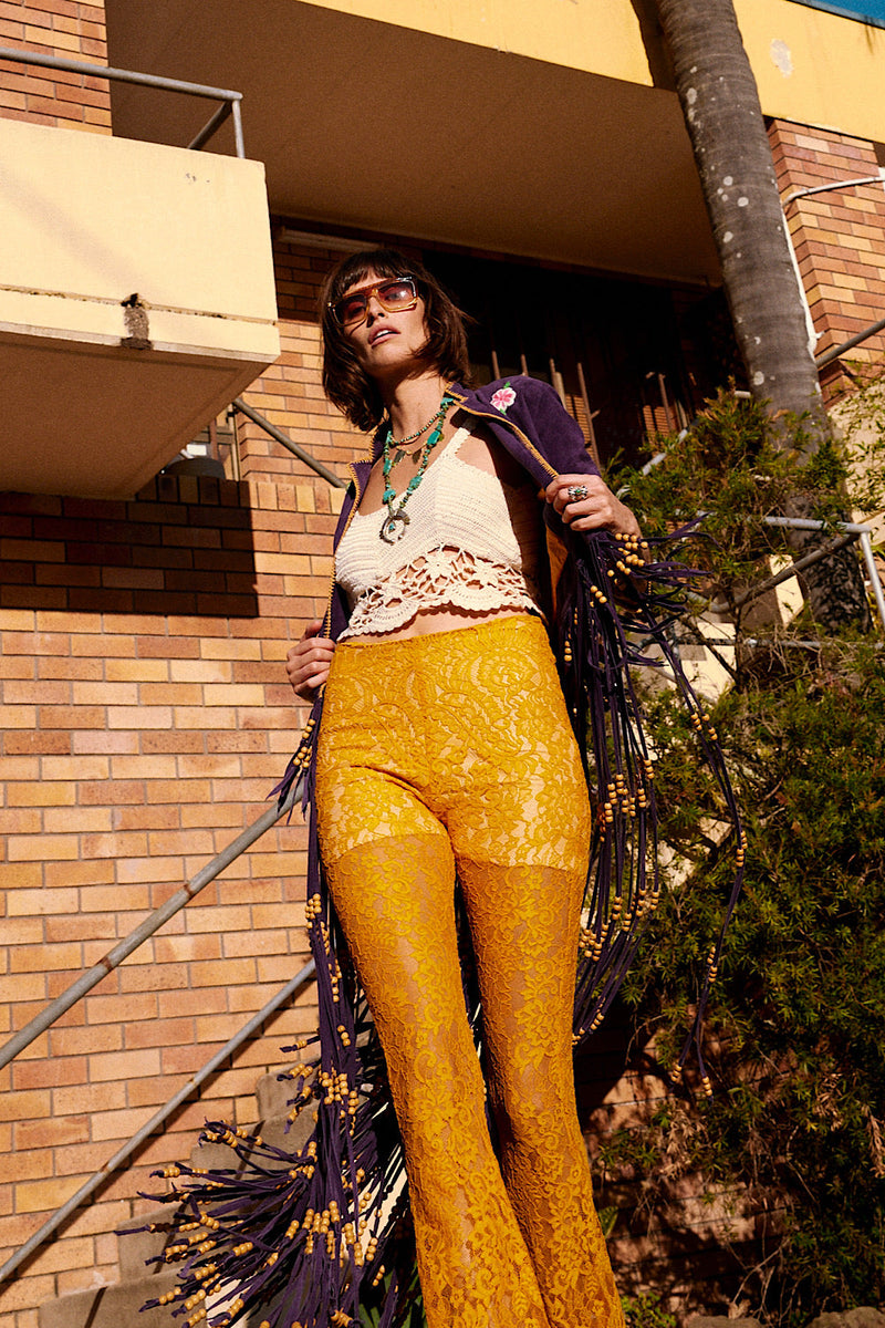 Dancing Barefoot Suede Fringe Jacket - Chasing Unicorns