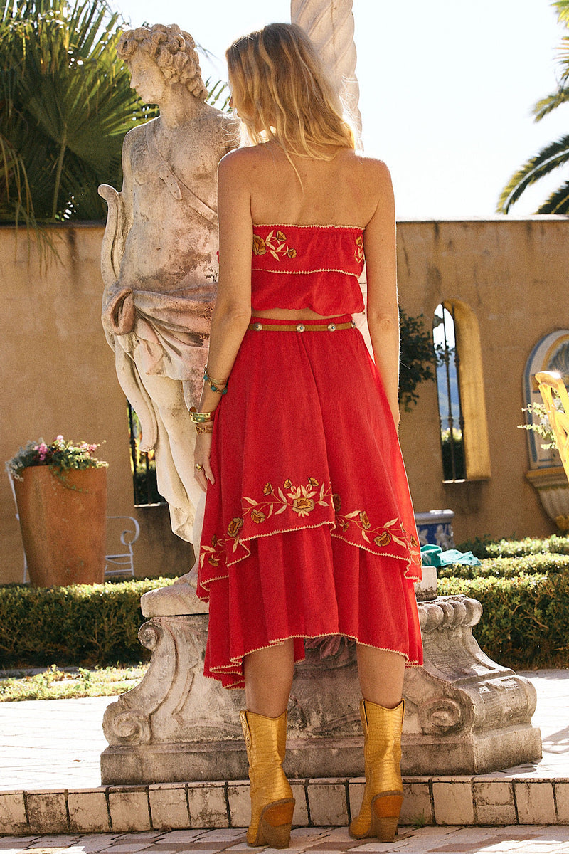 Everybody Knows Embroidered Ruffle Set - Chasing Unicorns
