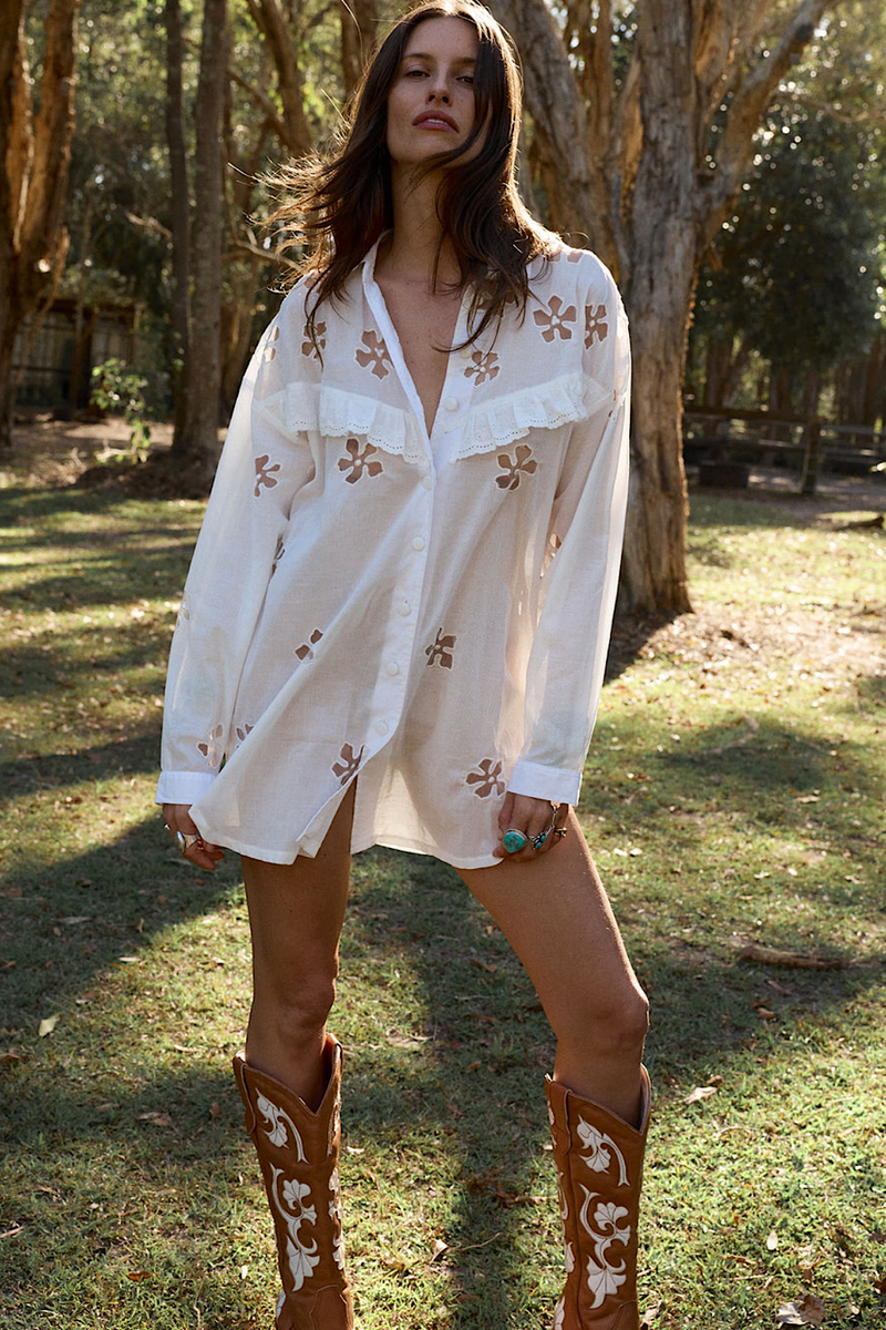 Far From Me Oversized Shirt - Chasing Unicorns