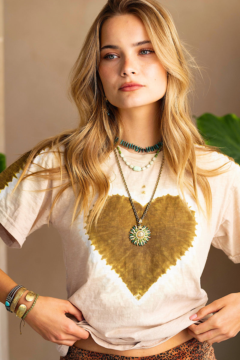 For The Love Cotton Tie Dye Tshirt - Chasing Unicorns