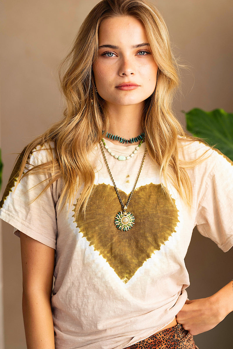 For The Love Cotton Tie Dye Tshirt - Chasing Unicorns