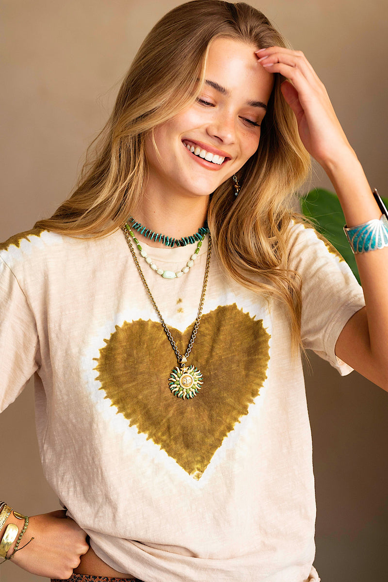 For The Love Cotton Tie Dye Tshirt - Chasing Unicorns