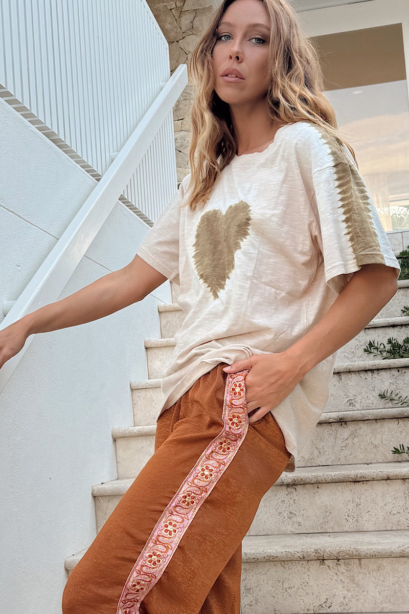 For The Love Cotton Tie Dye Tshirt - Chasing Unicorns