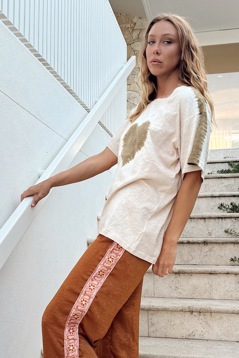 For The Love Cotton Tie Dye Tshirt - Chasing Unicorns