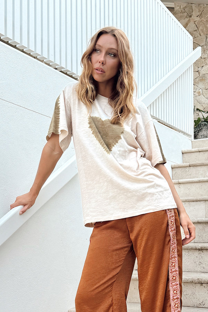 For The Love Cotton Tie Dye Tshirt - Chasing Unicorns