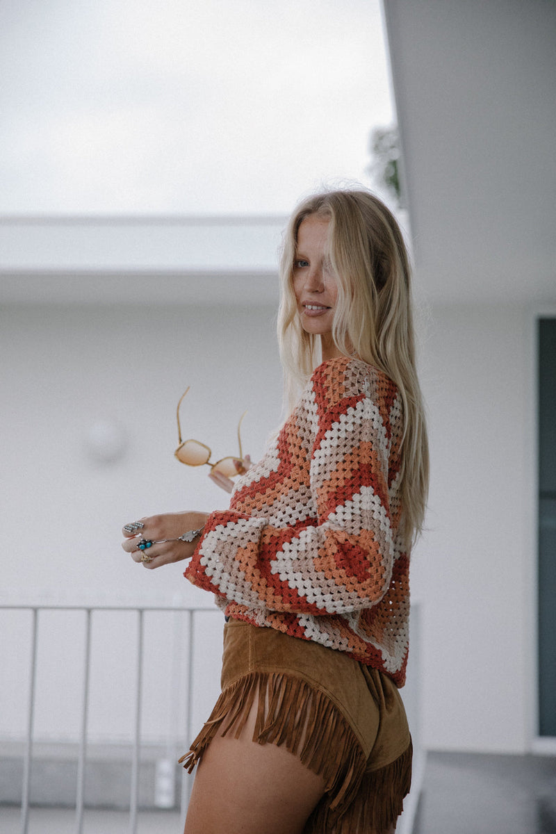 Forever Young Crochet Jumper - Chasing Unicorns