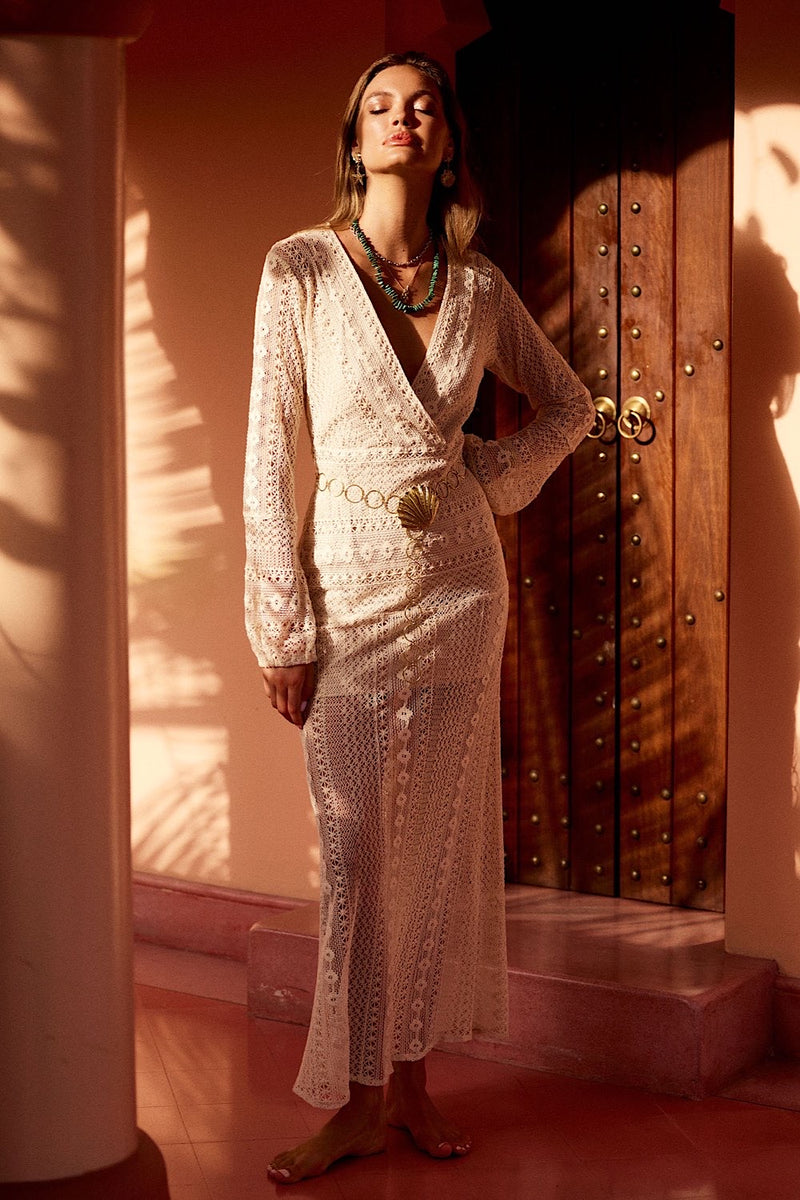 Georgia On My Mind Lace Maxi Dress - Chasing Unicorns