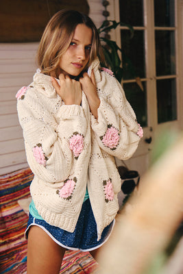 Heartbreaker Crochet Bomber Jacket