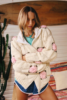 Heartbreaker Crochet Bomber Jacket