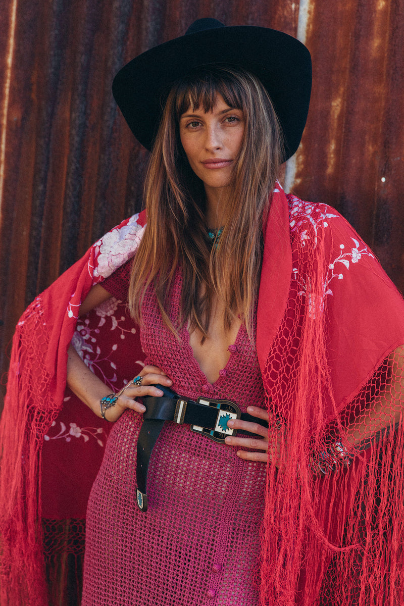 I’m On Fire Crochet Maxi Dress - Mullberry - Chasing Unicorns