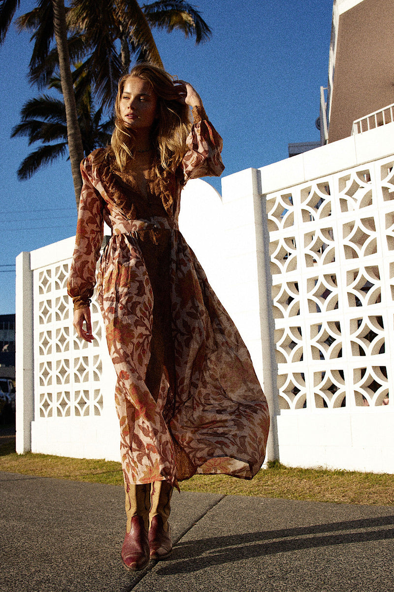 Izabella Duster Dress - honey dove - Chasing Unicorns