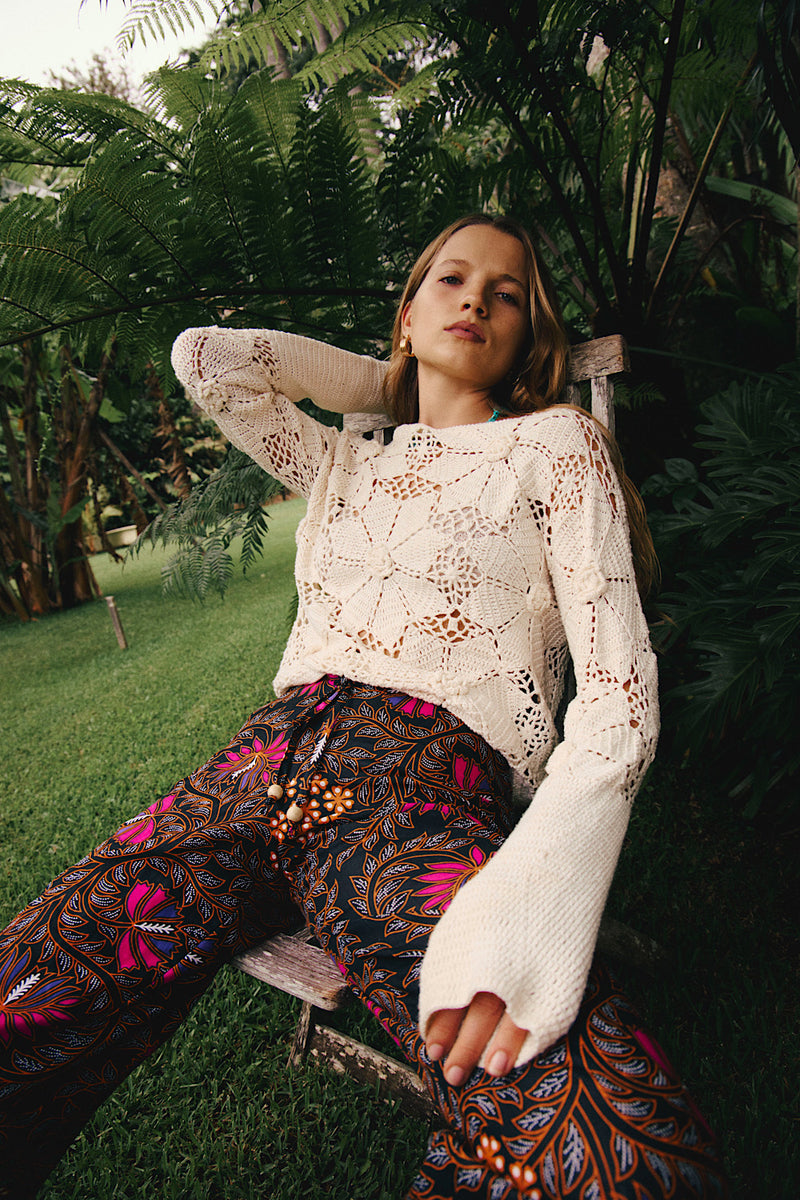 Just the Smile Crochet Jumper - Chasing Unicorns