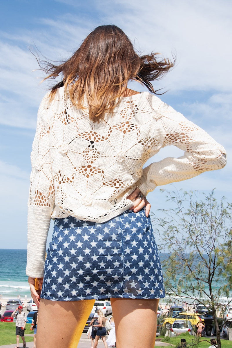 My Hometown Denim Skirt - Chasing Unicorns