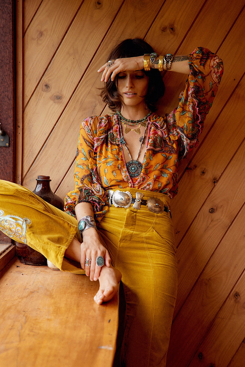 NEW A New Day For Love Silk Blouse - Chasing Unicorns