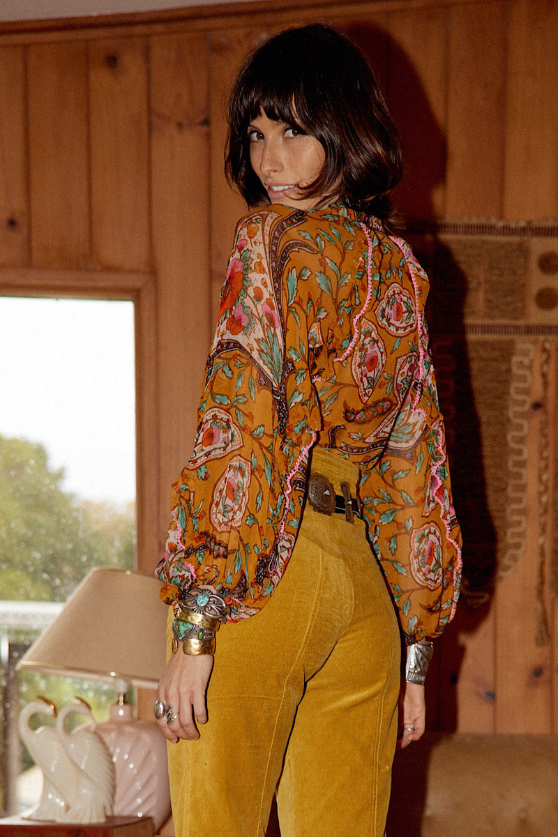 NEW A New Day For Love Silk Blouse - Chasing Unicorns