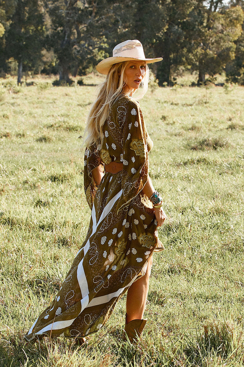 NEW Alabama Getaway Maxi Caftan Dress - Chasing Unicorns