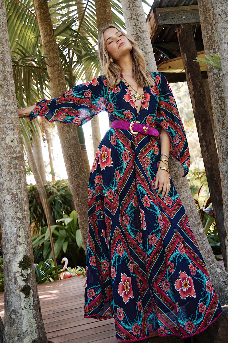 NEW Alabama Getaway Maxi Caftan Dress - Chasing Unicorns