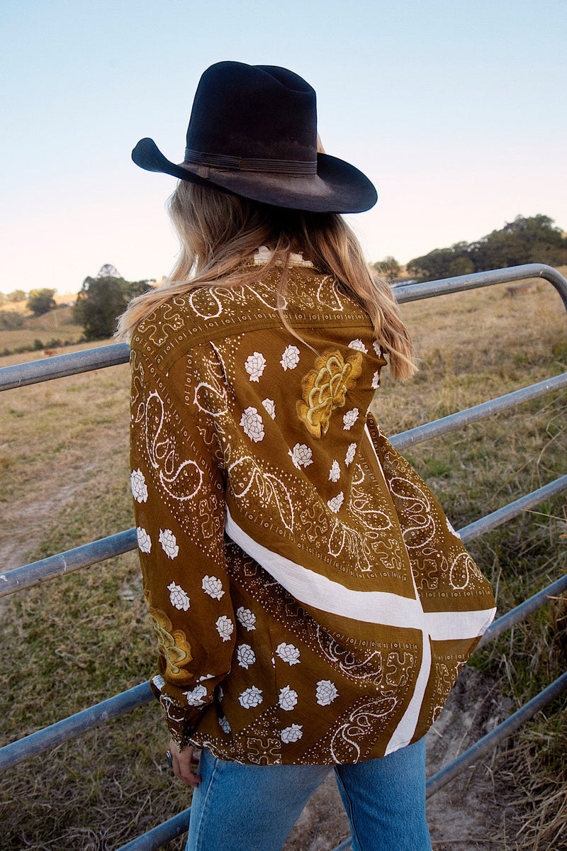 NEW Cotton Gauze Embroidered Long Sleeve Shirt - Chasing Unicorns