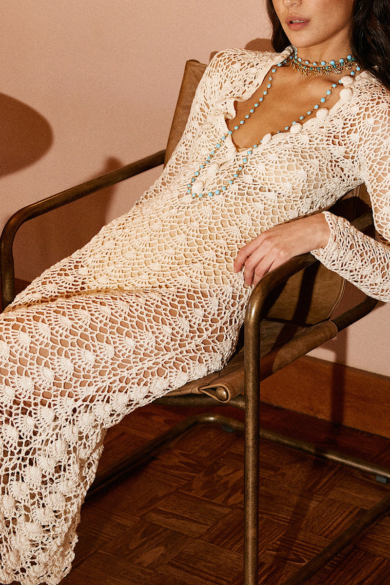 NEW Crochet Maxi Dress - Chasing Unicorns