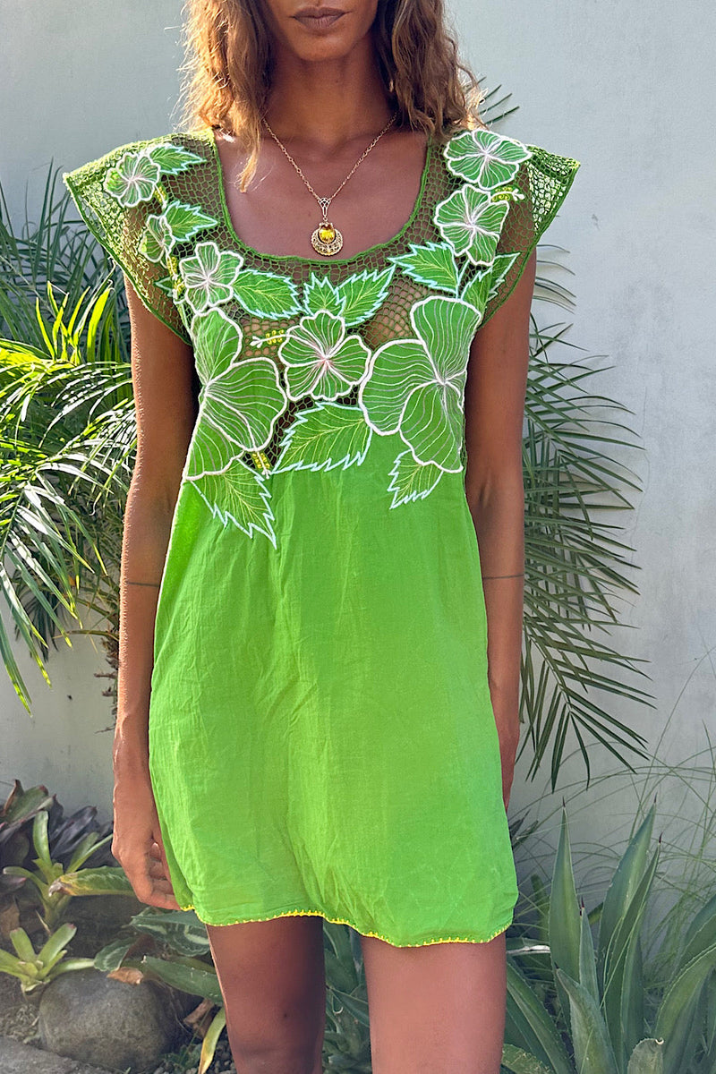 NEW Cutwork Mini Dress - Chasing Unicorns