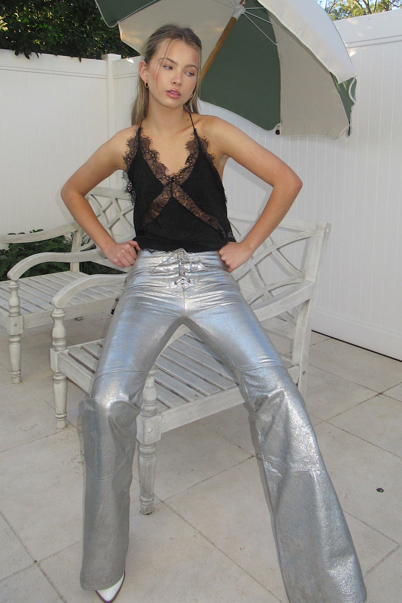 NEW La Isla Bonita Leather Flares - Chasing Unicorns