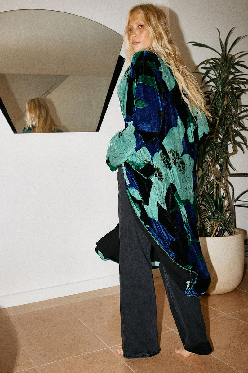 NEW Roadhouse Blues Velvet Housecoat - Chasing Unicorns