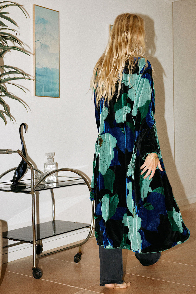 NEW Roadhouse Blues Velvet Housecoat - Chasing Unicorns