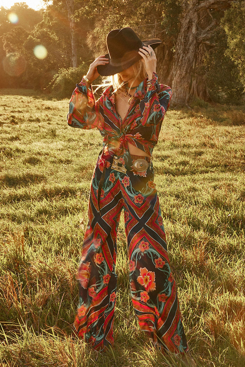 NEW Silk Satin Wide Leg Pants - Chasing Unicorns